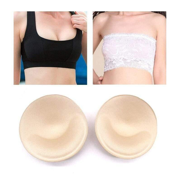 2pcs 1pair Sponge Inserts In Bra Padded for Swimsuit Breast Push Up Fill Brassiere Breast Patch Pads Women Intimates Accessories