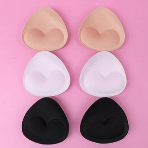 2pcs 1pair Sponge Inserts In Bra Padded for Swimsuit Breast Push Up Fill Brassiere Breast Patch Pads Women Intimates Accessories