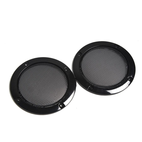 Planet Gates 2PCS 2 inch 3 inch 4 inch Black Replacement Round Speaker Protective Mesh Net Cover Grille Circle Speaker Accessories