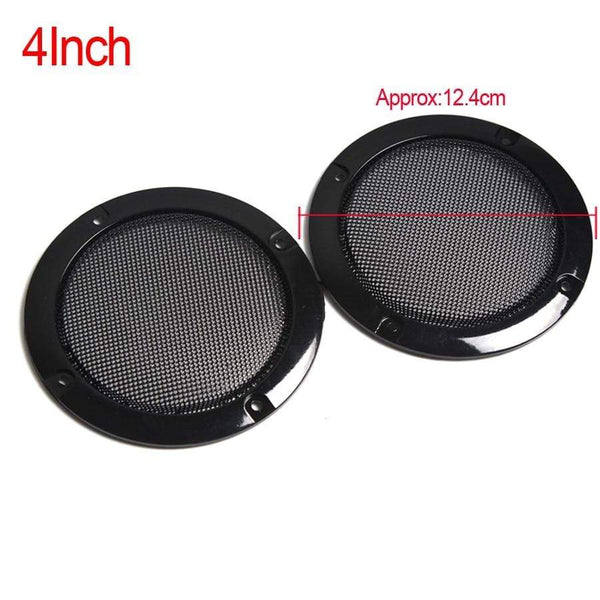 Planet Gates 2PCS 2 inch 3 inch 4 inch Black Replacement Round Speaker Protective Mesh Net Cover Grille Circle Speaker Accessories