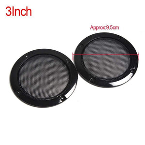 Planet Gates 2PCS 2 inch 3 inch 4 inch Black Replacement Round Speaker Protective Mesh Net Cover Grille Circle Speaker Accessories