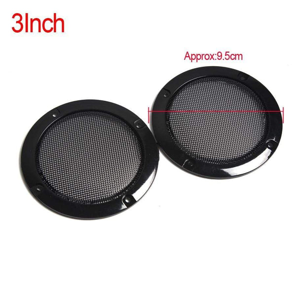 Planet Gates 2PCS 2 inch 3 inch 4 inch Black Replacement Round Speaker Protective Mesh Net Cover Grille Circle Speaker Accessories