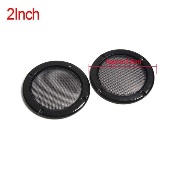 Planet Gates 2PCS 2 inch 3 inch 4 inch Black Replacement Round Speaker Protective Mesh Net Cover Grille Circle Speaker Accessories