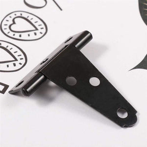 2PCS 2 Inches T Shape Rustproof Iron Light Duty Shed Hinge Gate Strap Hinge Door Gates Hinges