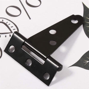 2PCS 2 Inches T Shape Rustproof Iron Light Duty Shed Hinge Gate Strap Hinge Door Gates Hinges