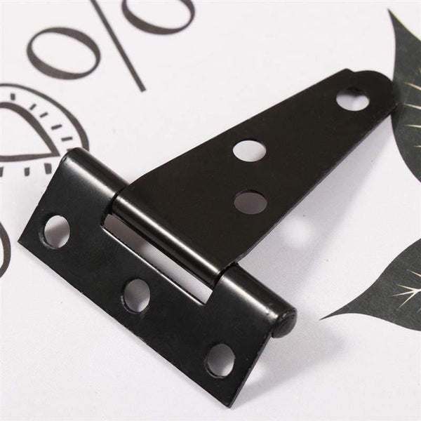 2PCS 2 Inches T Shape Rustproof Iron Light Duty Shed Hinge Gate Strap Hinge Door Gates Hinges