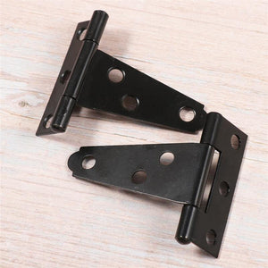 2PCS 2 Inches T Shape Rustproof Iron Light Duty Shed Hinge Gate Strap Hinge Door Gates Hinges