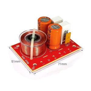 2PCS 2 Way 80W DIY Speaker Filter Circuit Treable Bass Frequency Divider Home Theater Hifi Stereo Audio Crossover Filters