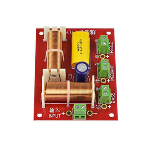 2pcs 200W 3 Way Audio Speaker Crossover Treble + Midrange + Bass Independent Crossover Speakers Filter Frequency Divider
