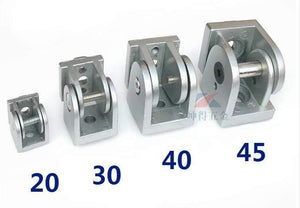 2PCS 2020/3030/4040 Zinc Alloy Hinge Industrial Aluminum Adjustment Angle Connector for 20 30 40 Series Aluminum profiles