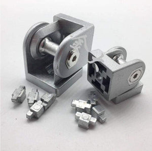 2PCS 2020/3030/4040 Zinc Alloy Hinge Industrial Aluminum Adjustment Angle Connector for 20 30 40 Series Aluminum profiles
