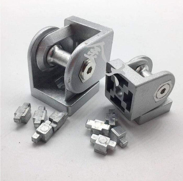 2PCS 2020/3030/4040 Zinc Alloy Hinge Industrial Aluminum Adjustment Angle Connector for 20 30 40 Series Aluminum profiles