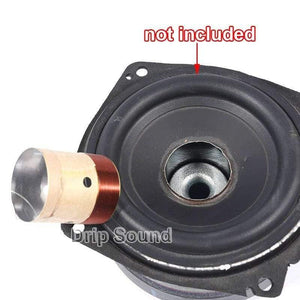 2pcs 25.5/35.5/38.5/49.5/51.5/65.5/75.5mm Core Bass Voice Coil ASV White Aluminium Woofer Sound Drive Speaker Repair Parts
