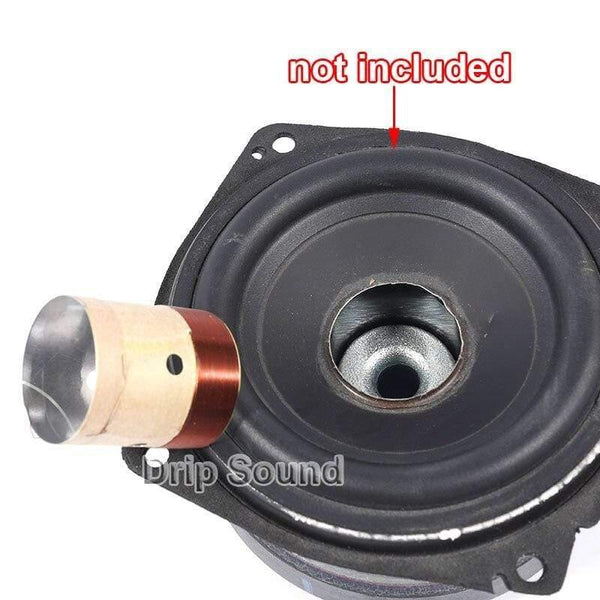 2pcs 25.5/35.5/38.5/49.5/51.5/65.5/75.5mm Core Bass Voice Coil ASV White Aluminium Woofer Sound Drive Speaker Repair Parts