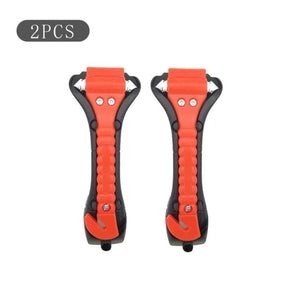 Planet Gates 2pcs 2PCS Car emergency Safety Hammer Life Saving Escape Emergency Hammer Seat Belt Cutter Window Glass Breaker Car Rescue Red Hammer