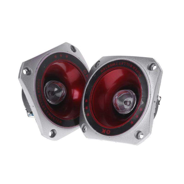 Planet Gates 2PCS 3" Colorful Speaker Tweeter Flashing Piezoelectric Loudspeaker Treble Head Driver