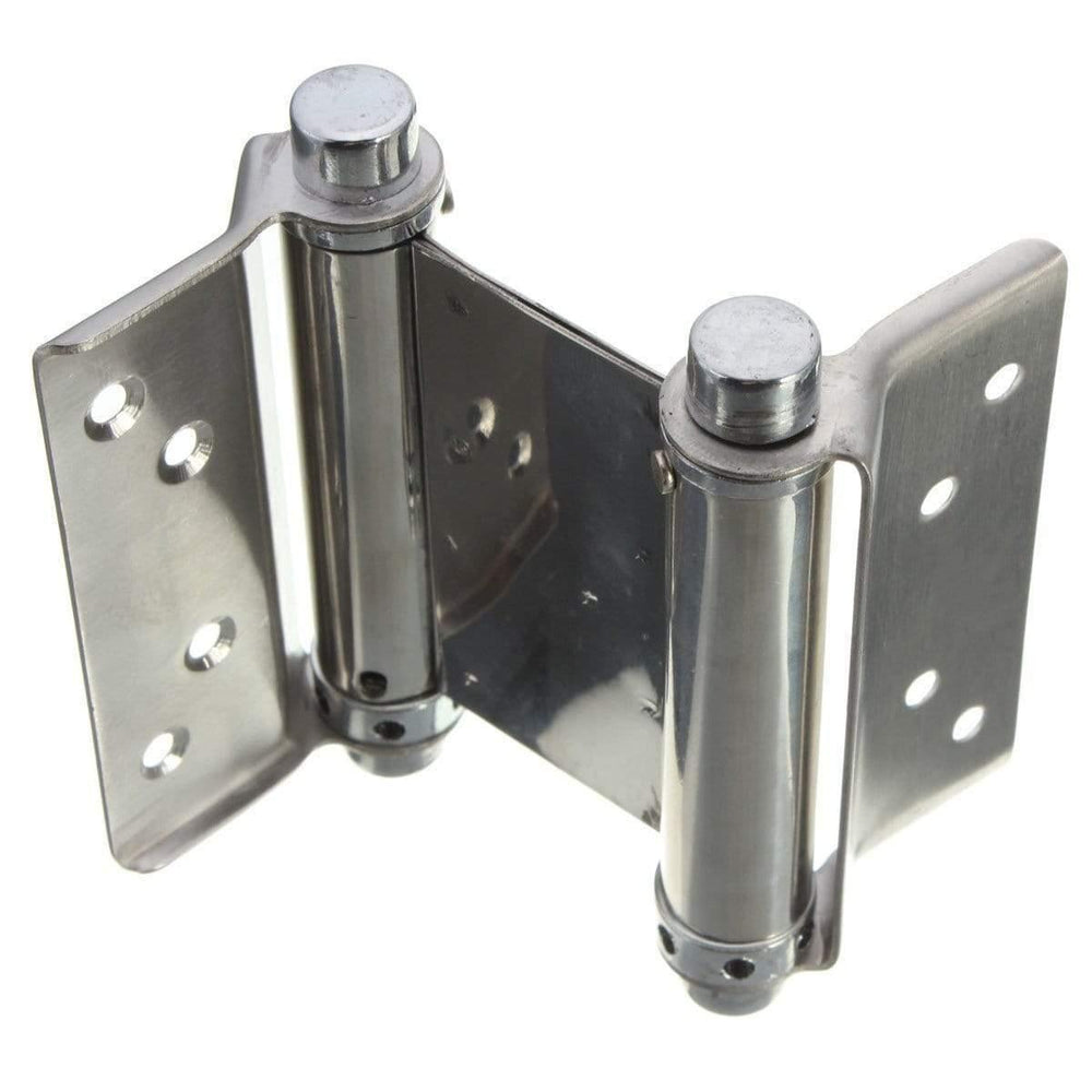 Planet Gates 2Pcs 3 Inch Double Action Spring Hinge Saloon Cafe Door Swing Door Stainless Steel Hinge Suitable Door Thickness: 2.5-3.5cm