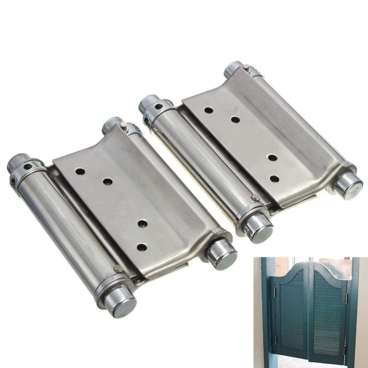 2Pcs 3 Inch Double Action Spring Hinge Saloon Cafe Door Swing Door Sta ...