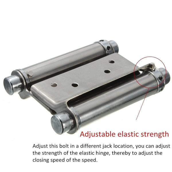 Planet Gates 2Pcs 3 Inch Double Action Spring Hinge Saloon Cafe Door Swing Door Stainless Steel Hinge Suitable Door Thickness: 2.5-3.5cm