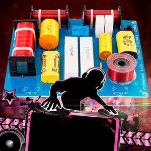 2Pcs 300W 3 Way Treble Medium Bass Speaker Frequency Divider Crossover Filter