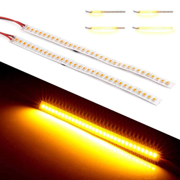 Planet Gates 2PCS 32 LED Light Strip Turn Signal Indicator Light Dynamic Turn Signal Lamps Flexible ledStrips for Auto Car for Motorcycle 12V