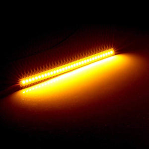 Planet Gates 2PCS 32 LED Light Strip Turn Signal Indicator Light Dynamic Turn Signal Lamps Flexible ledStrips for Auto Car for Motorcycle 12V