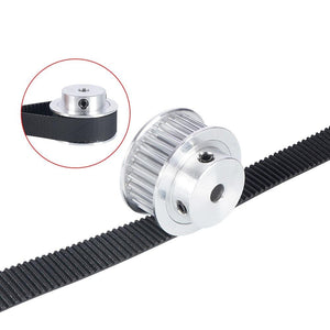 Planet Gates 2pcs 3GT 30 Tooth Pulley Wheel 3D Printer Parts Bore 5mm 6.35mm 8mm GT3 Timing Pulley Aluminium Gear Belt Width 10mm
