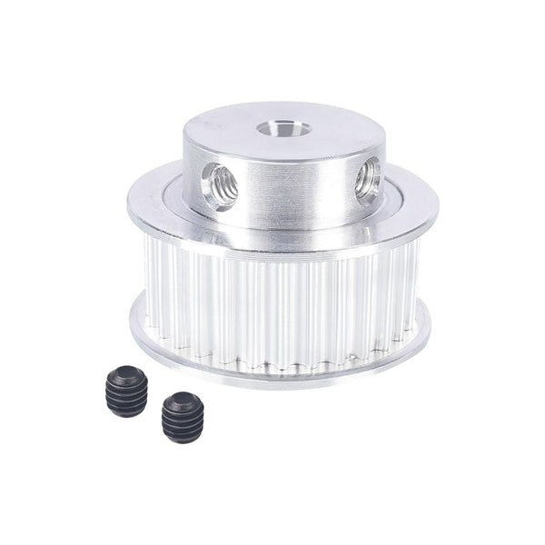 Planet Gates 2pcs 3GT 30 Tooth Pulley Wheel 3D Printer Parts Bore 5mm 6.35mm 8mm GT3 Timing Pulley Aluminium Gear Belt Width 10mm