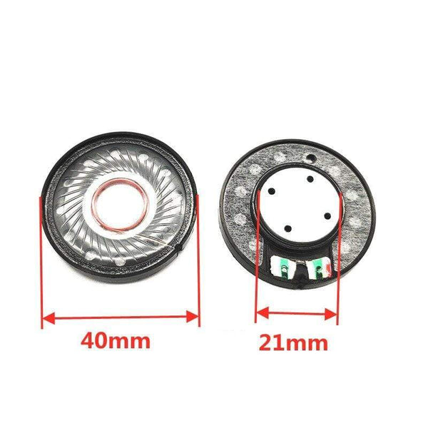Planet Gates 2pcs 40MM Headphone Speaker Unit HIFI Headset Driver 32Ohm 112db Speaker Repair Parts  Earphone Loundspeaker Diy  High Quality