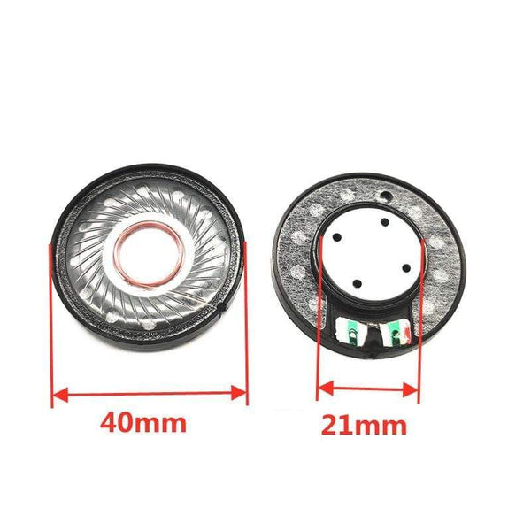 Planet Gates 2pcs 40MM Headphone Speaker Unit HIFI Headset Driver 32Ohm 112db Speaker Repair Parts  Earphone Loundspeaker Diy  High Quality