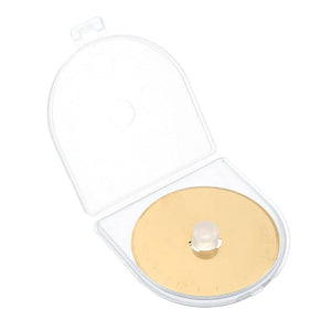 Planet Gates 2pcs 45mm Gold Round Titanium Coated Rotary Cutter Blades Sewing Arts Crafts Knife For Cloth Fabrics Leather Craft Cutting Tools