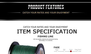 Planet Gates 2pcs 500M PE Braided Fishing Line Multifilament 4 Strands Fishing Cord Carp Fishing Lines 12-80LB 6 Colors