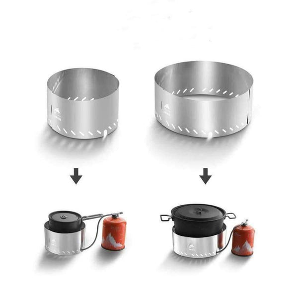 Planet Gates 2pcs 50g Gas Stove Wind Shield Screen Outdoor Camping Stoves Windshield Foldable Cooker Gas Stove Wind Shield Screens