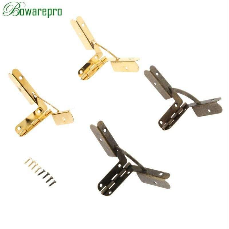 2Pcs 53*40mm Furniture Hinges Jewelry Boxes Small Hinge Furniture Fittings For Cabinet Furniture Accessories Antique