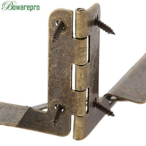 2Pcs 53*40mm Furniture Hinges Jewelry Boxes Small Hinge Furniture Fittings For Cabinet Furniture Accessories Antique