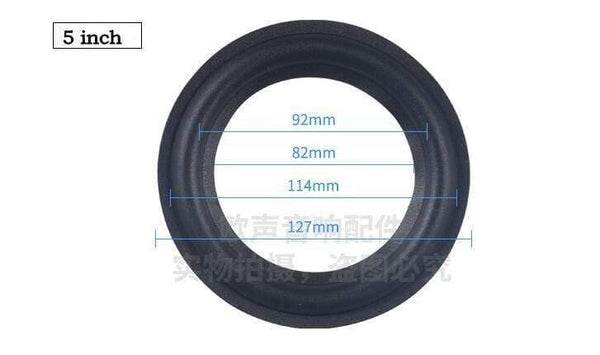 2PCS Speaker Rubber Surround Suspension Edge Sponge Repair Accessories For 4/5/6.5/8/10/ Speaker Parts Subwoofer Bass Tweeter