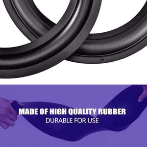 Planet Gates 2pcs 6 inch / 156mm Perforated Rubber Edge Surround Speaker Repair Parts Replacement Black