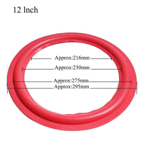 Planet Gates 2PCS 8 INCH 10 INCH 12 INCH Red Speaker Foam Surround Subwoofer Woofer Speaker Repair DIY Part Sponge Ring Side