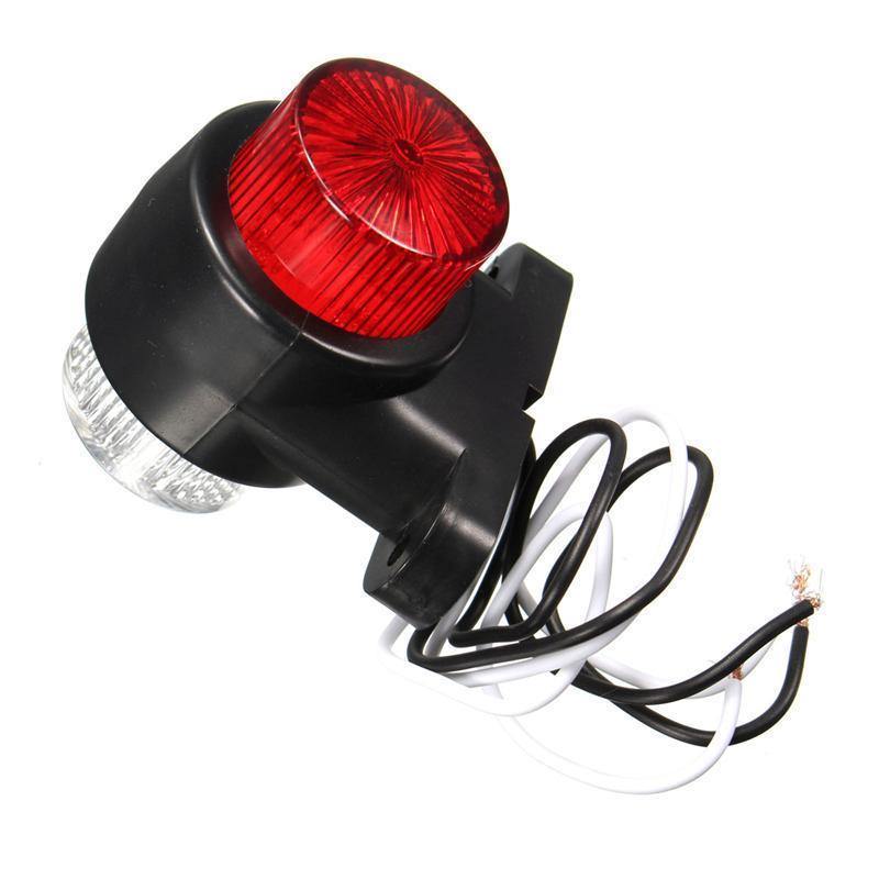 Planet Gates 2Pcs 8 LEDS Car Truck Rear Tail Parking Light Warning Lights Stop Signal Brake Lamps Double Sides Marker Trailer Lights 10-24V