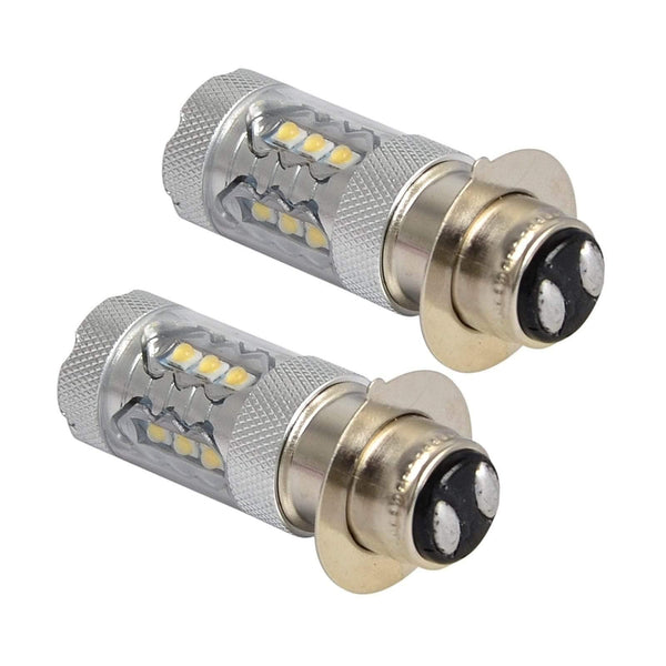 Planet Gates 2PCS 80W Super White LED Headlight Bulbs Upgrade For Yamaha ATVS YFM350 400 450 660 700 Raptor Blaster 200 Banshee 350 ATV Luces