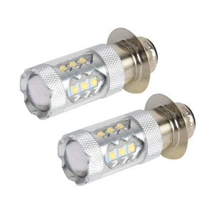 Planet Gates 2PCS 80W Super White LED Headlight Bulbs Upgrade For Yamaha ATVS YFM350 400 450 660 700 Raptor Blaster 200 Banshee 350 ATV Luces