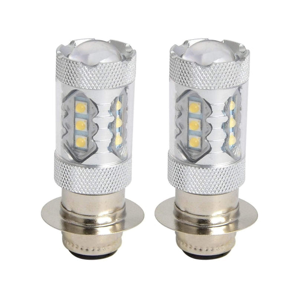 Planet Gates 2PCS 80W Super White LED Headlight Bulbs Upgrade For Yamaha ATVS YFM350 400 450 660 700 Raptor Blaster 200 Banshee 350 ATV Luces