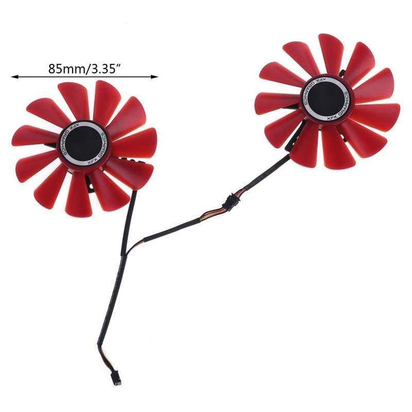 Planet Gates 2pcs 85mm RX-570-RS RX-580-RS FD10U12S9-C Fan for XFX RX470 RX570 RS RX580 RS