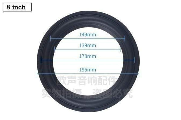 2PCS Speaker Rubber Surround Suspension Edge Sponge Repair Accessories For 4/5/6.5/8/10/ Speaker Parts Subwoofer Bass Tweeter