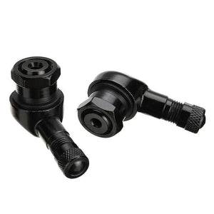 Planet Gates 2pcs 90 Degree CNC Motorcycle Rim Tire Wheel Tubeless Valve Stems For Rim Wheel Parts Accessories Goods