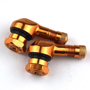 Planet Gates 2pcs 90 Degree CNC Motorcycle Rim Tire Wheel Tubeless Valve Stems For Rim Wheel Parts Accessories Goods