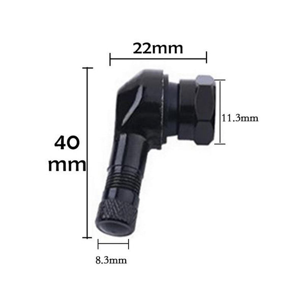 Planet Gates 2pcs 90 Degree CNC Motorcycle Rim Tire Wheel Tubeless Valve Stems For Rim Wheel Parts Accessories Goods