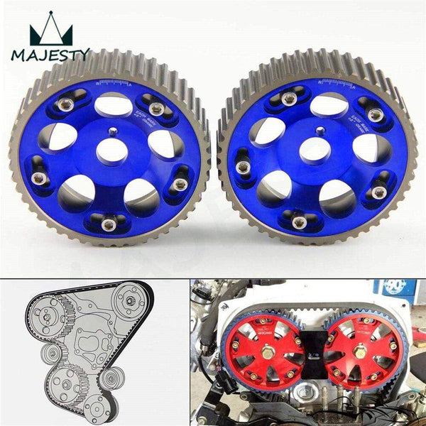Planet Gates 2PCS Adjustable Cam Gears Pulley Timing Gear for T*OYOTA Supra 1JZ 2JZ