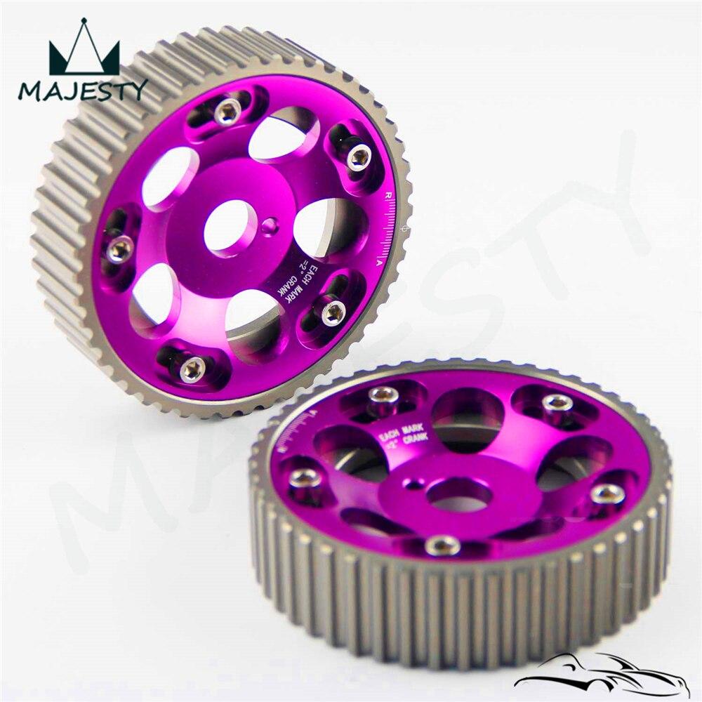 Planet Gates 2PCS Adjustable Cam Gears Pulley Timing Gear for T*OYOTA Supra 1JZ 2JZ