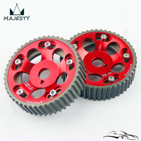 Planet Gates 2PCS Adjustable Cam Gears Pulley Timing Gear for T*OYOTA Supra 1JZ 2JZ